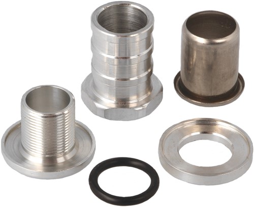 QSP self-closing fitting 19 mm aluminum