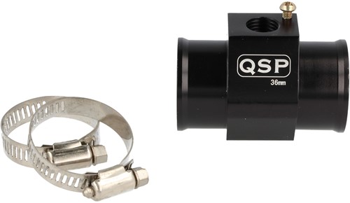 QSP T-adapter voor M14x1.5 sensor - 34 mm - Zwart