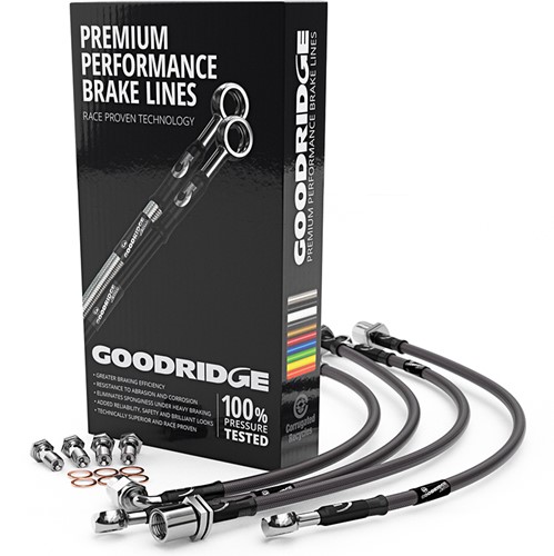 Stainless steel brake hose set FORD 1.5 ECOBOOST ST-3 147KW - Carbon Look Coating