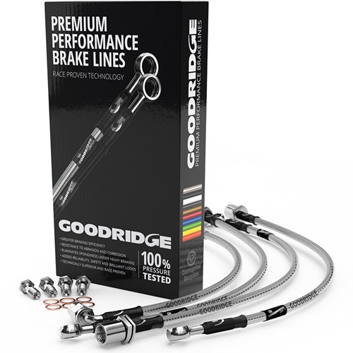 Stainless steel brake hose set AUDI Q3 2.0 TDI CR  ULTRA - Transparent coating