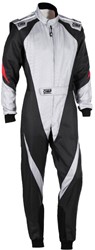 OMP KS-3X KARTING SUIT - FIA 8877-2022 - Black / Silver