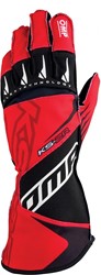 OMP KS-2R - kart handschoenen - Rood / Zwart