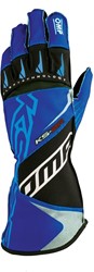 OMP KS-2R - kart handschoenen - Blauw / Wit / Cyaan