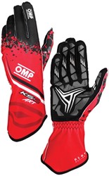 OMP KS-X Art - kart handschoenen My2025 - Red / Black