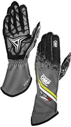 OMP KS-X Art - kart handschoenen My2025 - Anthracite / Fluo Yellow