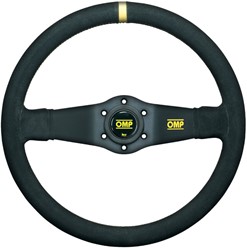 OMP Rally Scamosciato - 350 mm - deep 95 mm - Black