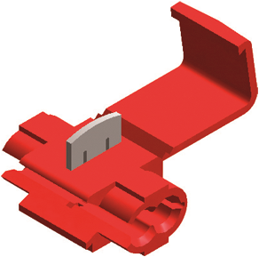 QSP Scotch Lock connector - Nylon geïsoleerd - 0,5-1,5 mm² - rood (5 stuks)