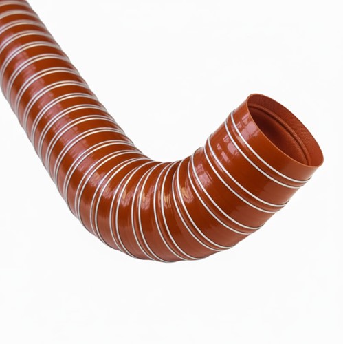 Silicone air hose - 102 mm - double-layer - Red Silicone air hose - 102 mm - double-layer - Red