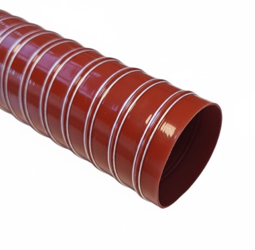 Silicone air hose - 102 mm - double-layer - Red Silicone air hose - 102 mm - double-layer - Red-2