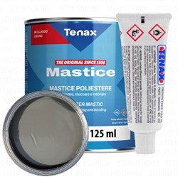 Tenax Solido Grigio (Gray) - Two-component polyester stone adhesive - 125ml