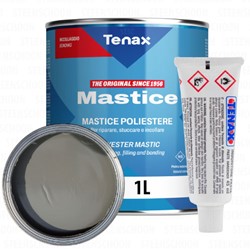 Tenax Solido Grigio (Grey) - Two-component polyester stone adhesive - 1L