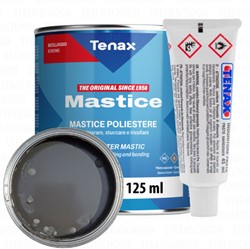Tenax Solido Grigio Scuro (Dark Grey) - Two-component polyester stone adhesive - 125ml